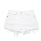 Womens White Levis 501 Jorts Hot Pants Denim Shorts