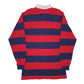 Mens Red St John's Bay Rugby Long Sleeve Polo Shirt