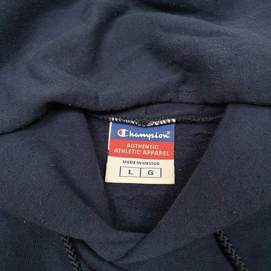 Mens Navy Champion  Hoodie Jumper