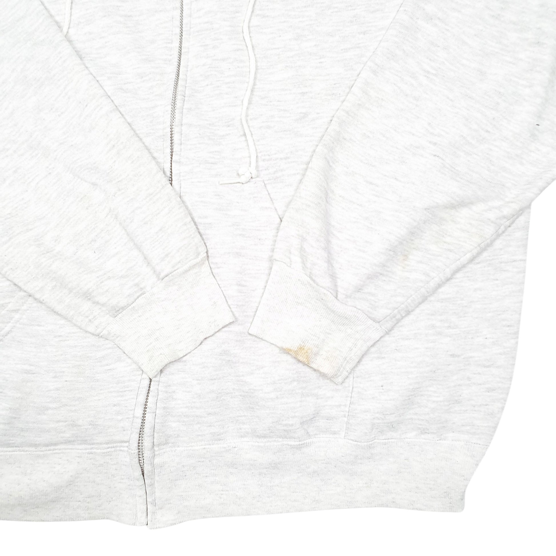 Womens Grey Lee Hoodie Vintage Made In USA Full Zip Jumper