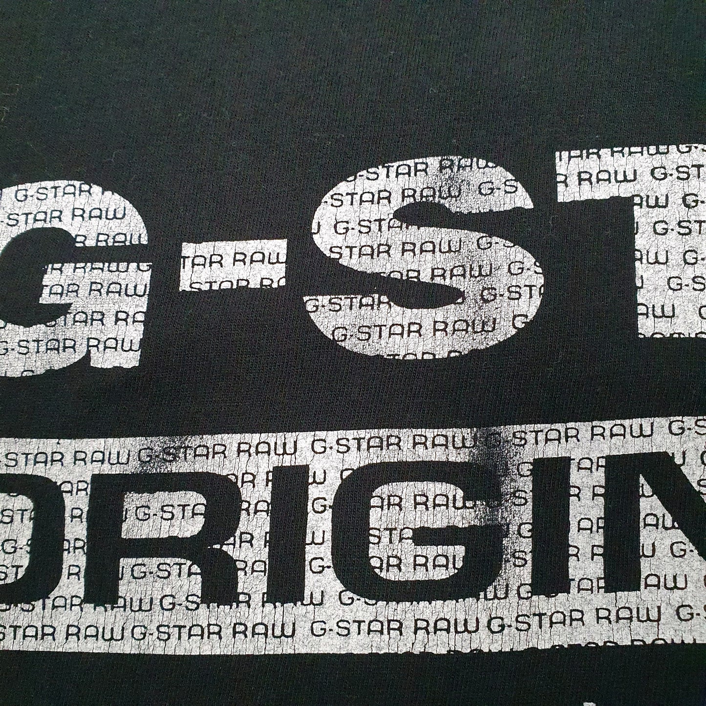 Mens Black G Star Raw Originals Denim Short Sleeve T Shirt