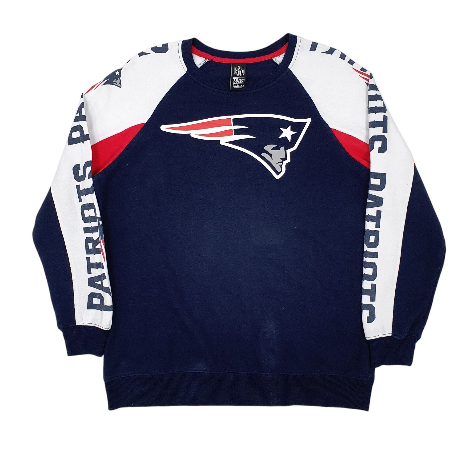 Mens Navy NFL New England Patriots Crewneck Jumper