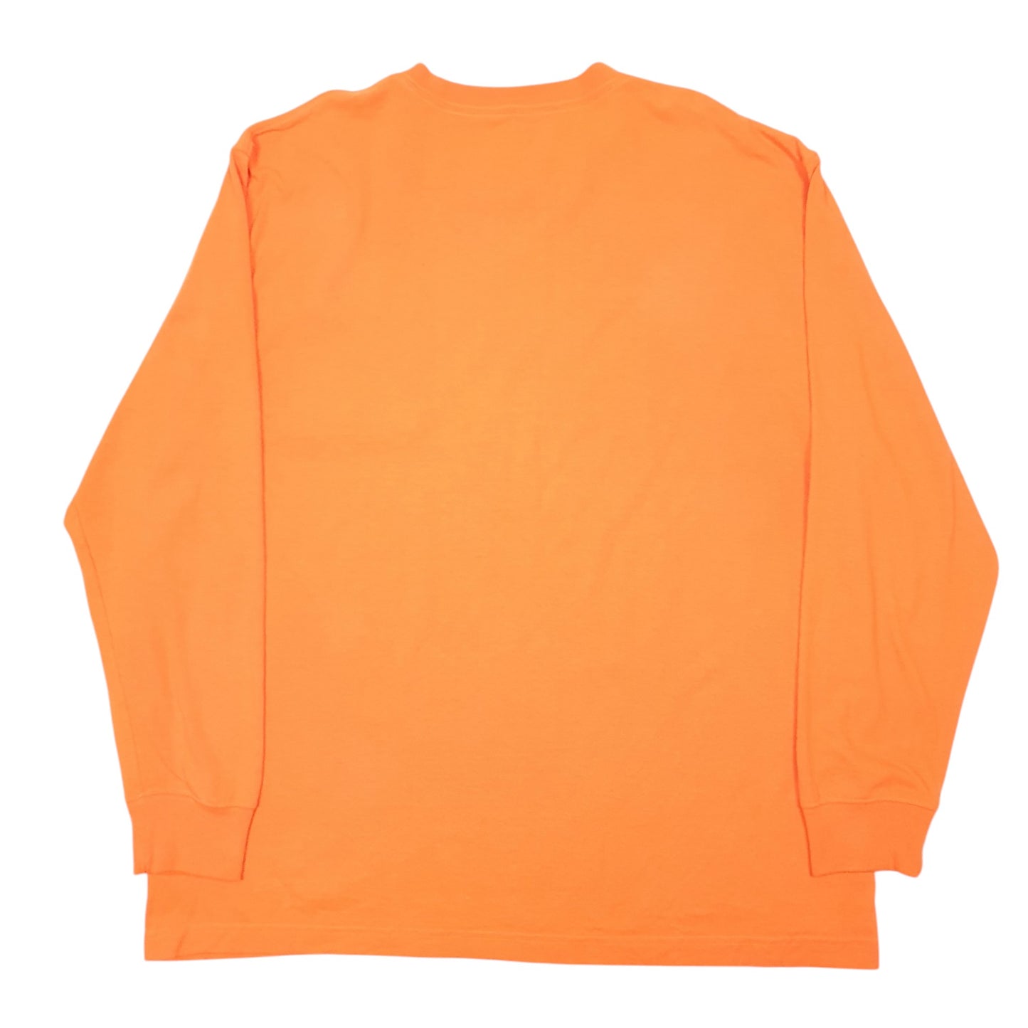 Mens Orange Dickies Pocket Workwear High Vis Long Sleeve T Shirt
