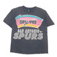 Mens Black Logo Athletic Single Stitch Vintage 90s Made In USA Spurs Basketball Short Sleeve T Shirt