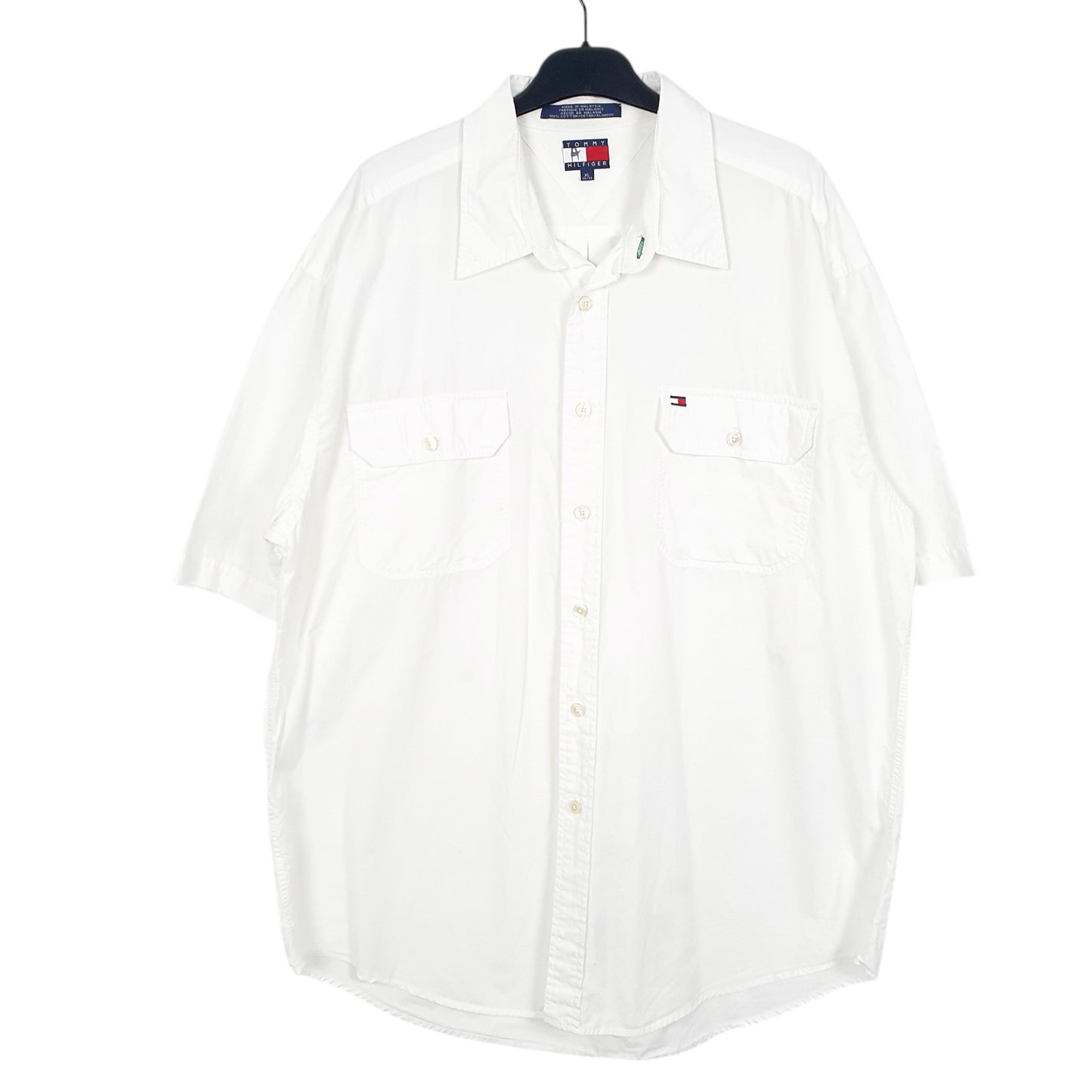 Mens White Tommy Hilfiger  Short Sleeve Shirt