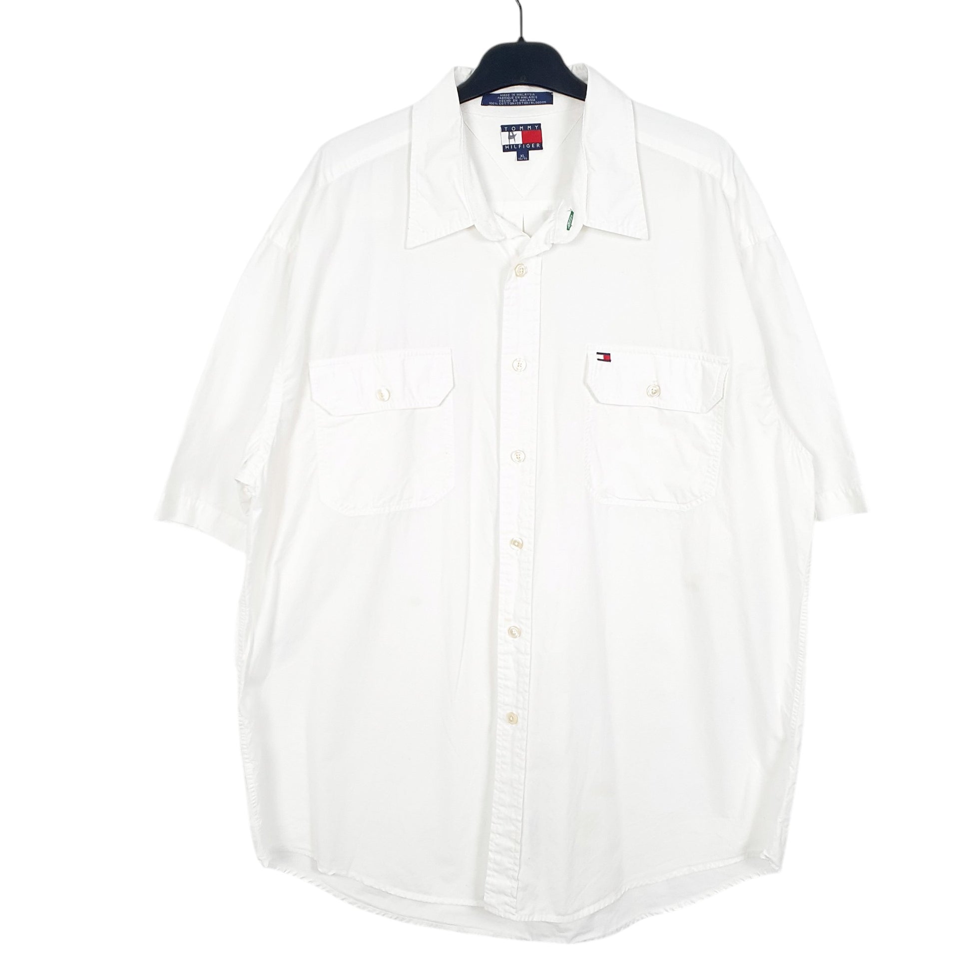 Mens White Tommy Hilfiger  Short Sleeve Shirt