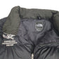 Mens Black The North Face Nuptse Quarter Zip Coat