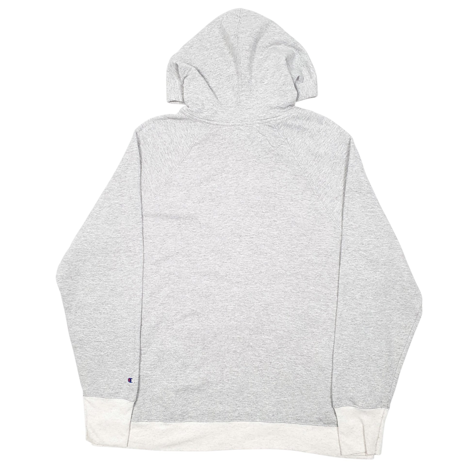 Womens Grey Champion Script Hoodie Jumper