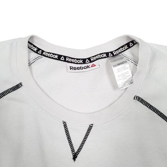 Womens White Reebok  Crewneck Jumper
