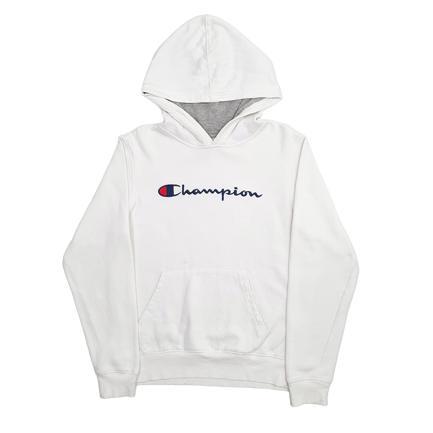 Mens White Champion  Hoodie Jumper