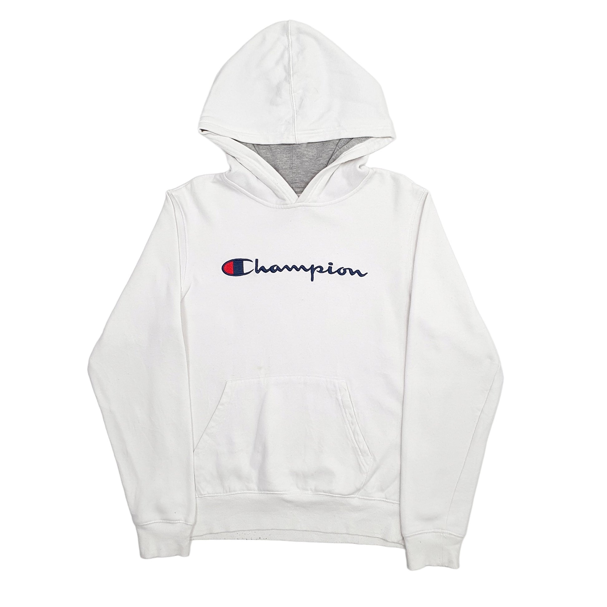 Mens White Champion  Hoodie Jumper