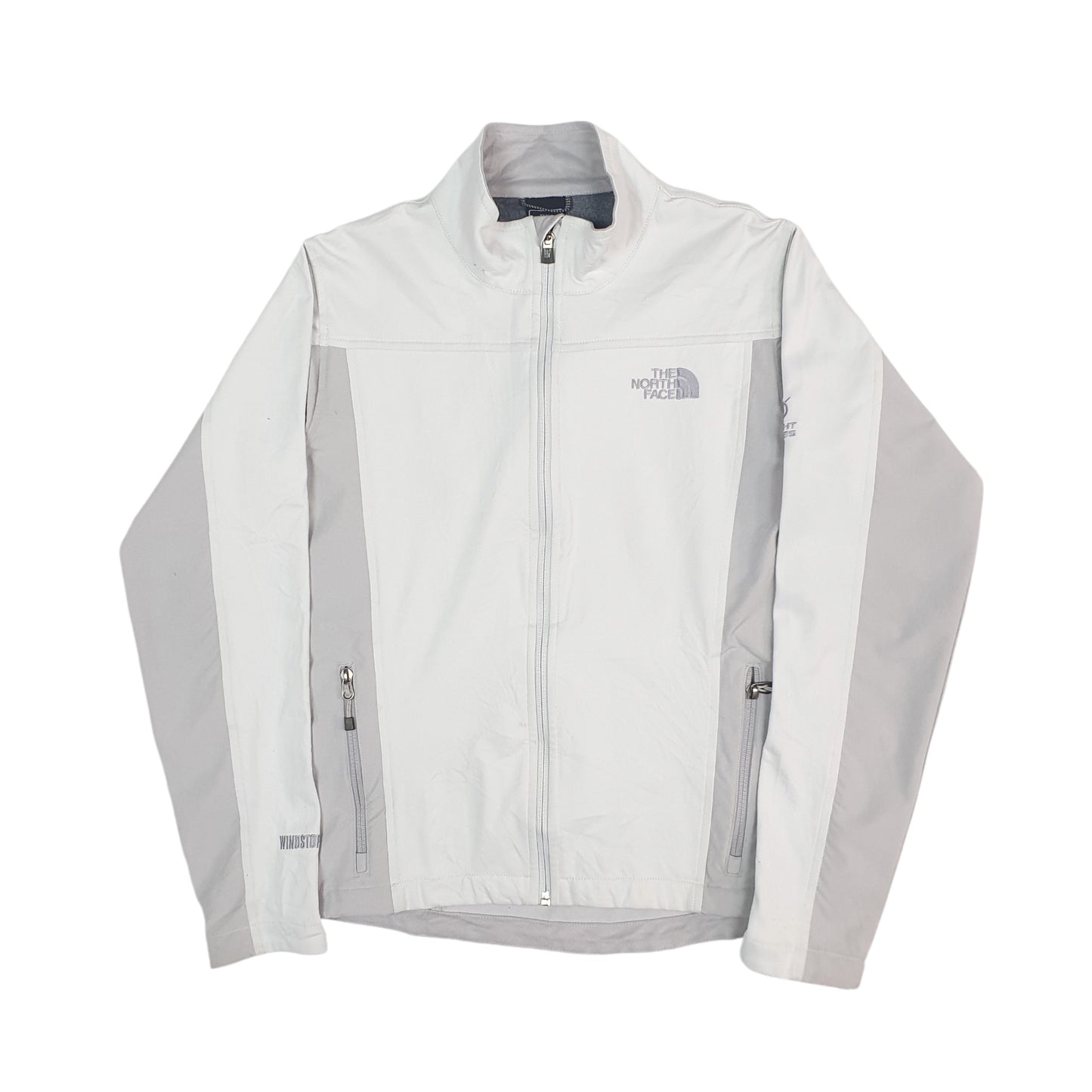 Womens White The North Face Flight Series Running Windstopper Full Zip Coat