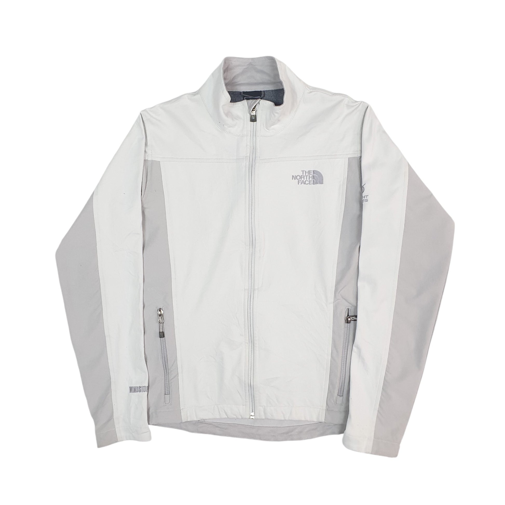 Womens White The North Face Flight Series Running Windstopper Full Zip Coat