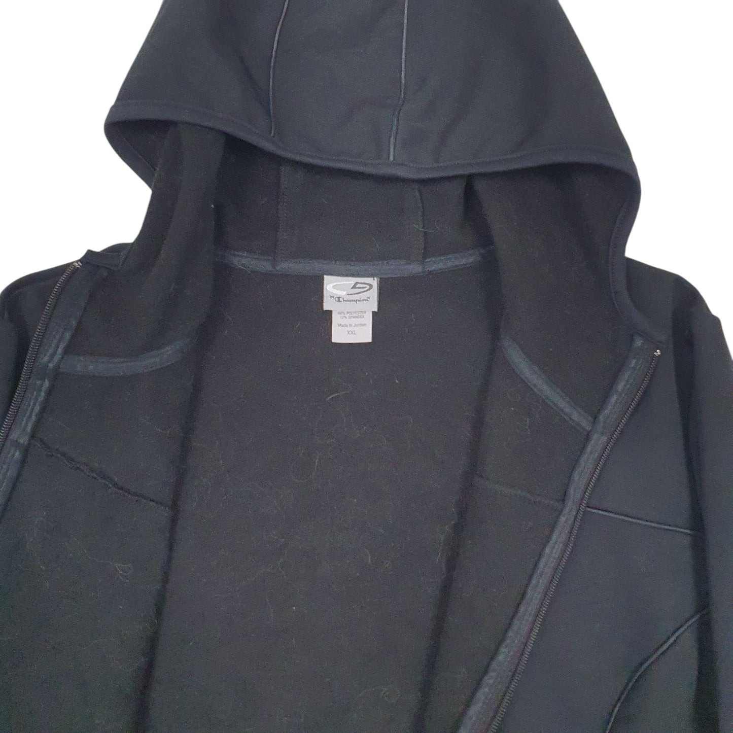 Womens Black Champion  Full Zip Coat