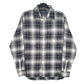 Womens Grey Polo Ralph Lauren Plaid Long Sleeve Shirt