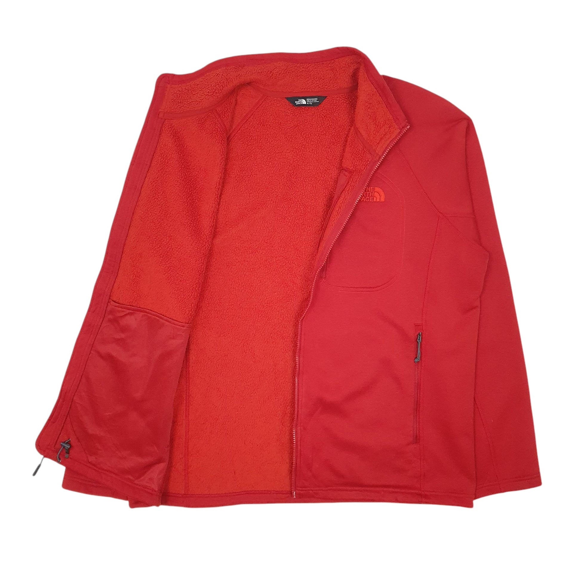 Mens Red The North Face Fleece Lined. Full Zip Coat