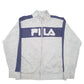 Mens Grey Fila Spellout Full Zip Jumper