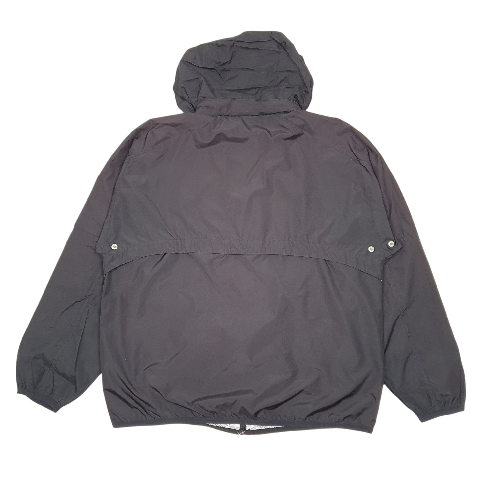 Mens Black Starter Lightweight Hooded Full Zip Coat