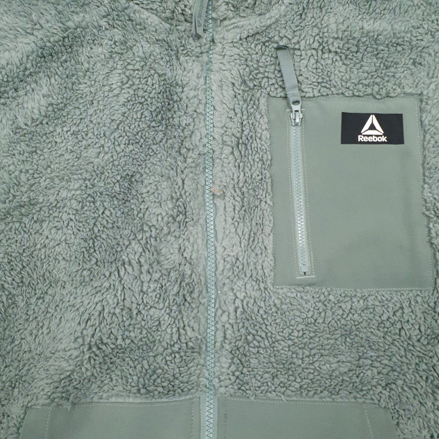 Mens Green Reebok  Full Zip Jumper