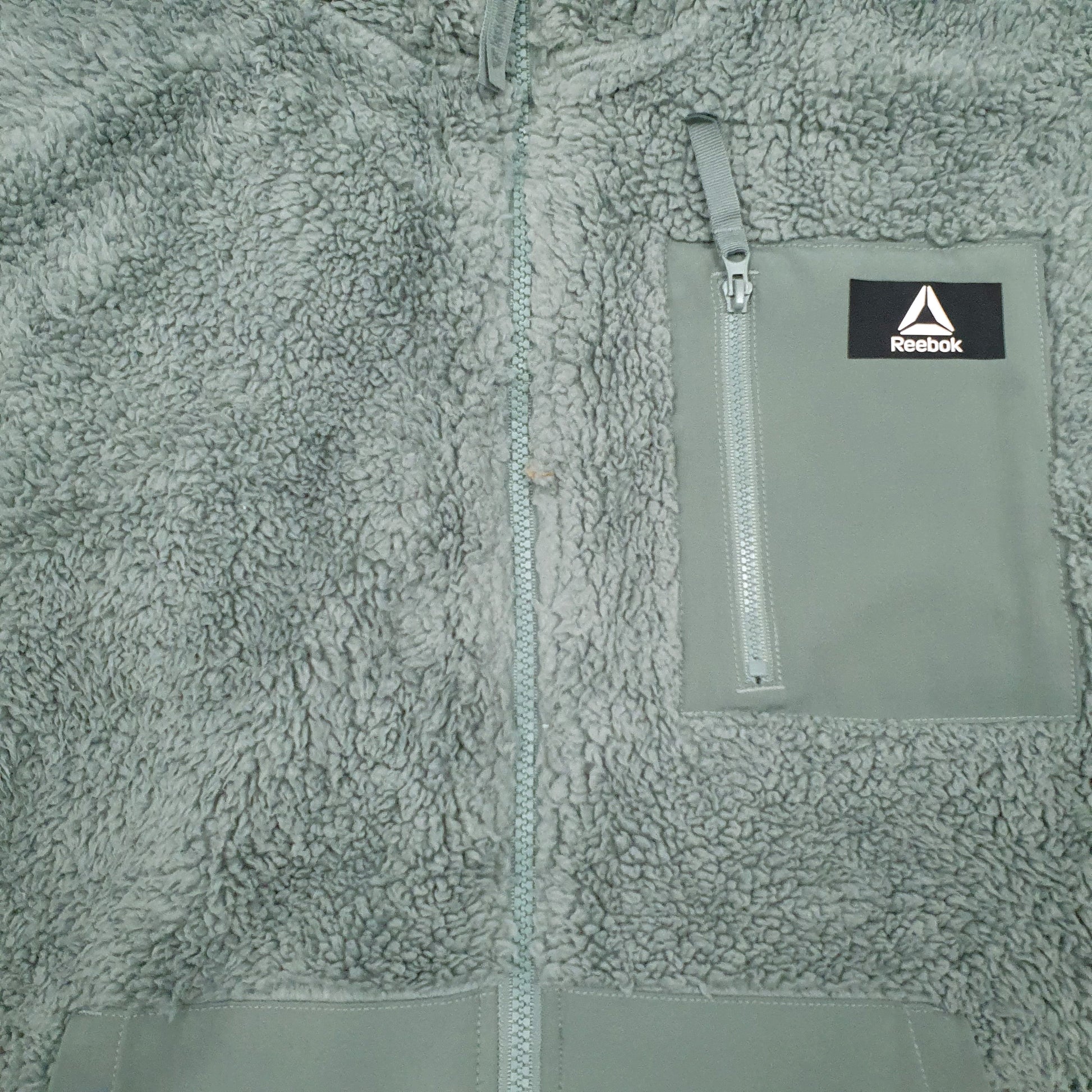 Mens Green Reebok  Full Zip Jumper