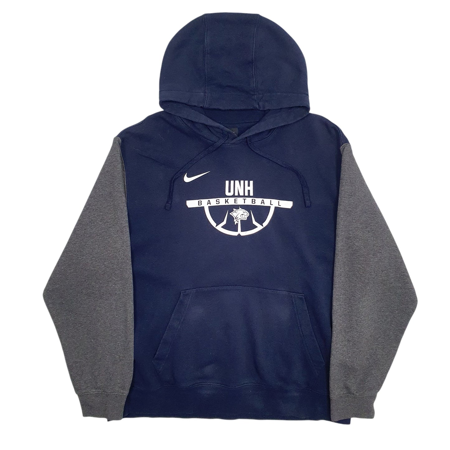Mens Navy Nike UNH Basketball Hoodie Jumper