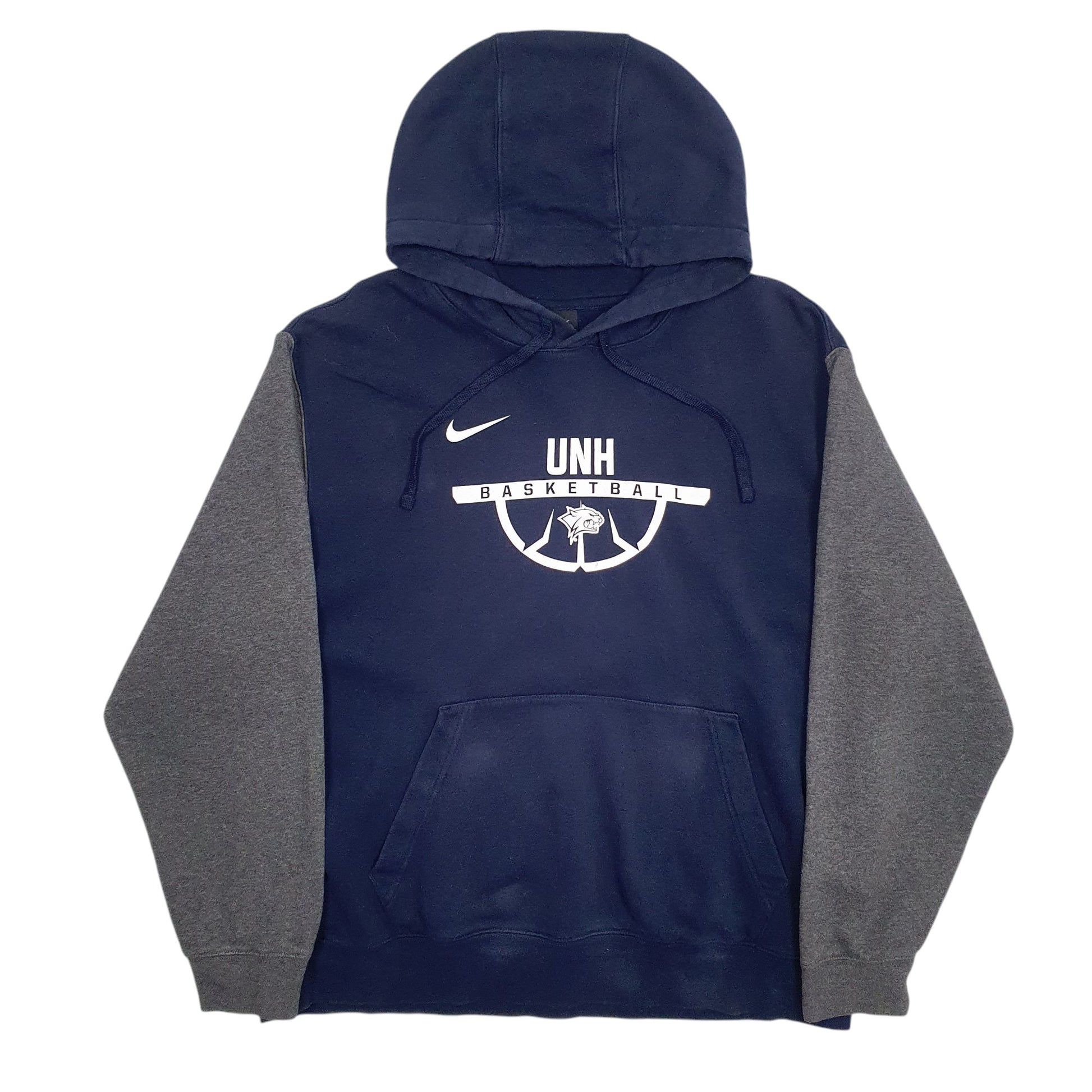 Mens Navy Nike UNH Basketball Hoodie Jumper