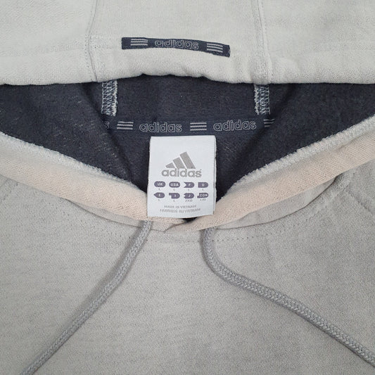 Mens Grey Adidas  Hoodie Jumper