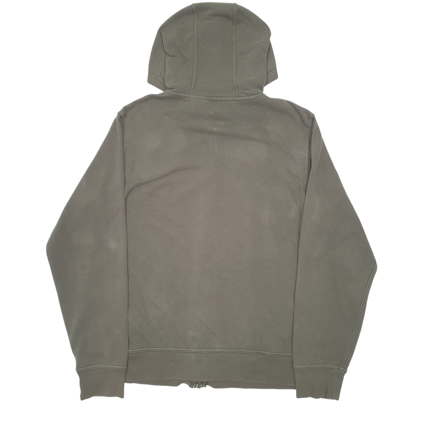 Mens Green The North Face Spellout Hoodie Full Zip Jumper