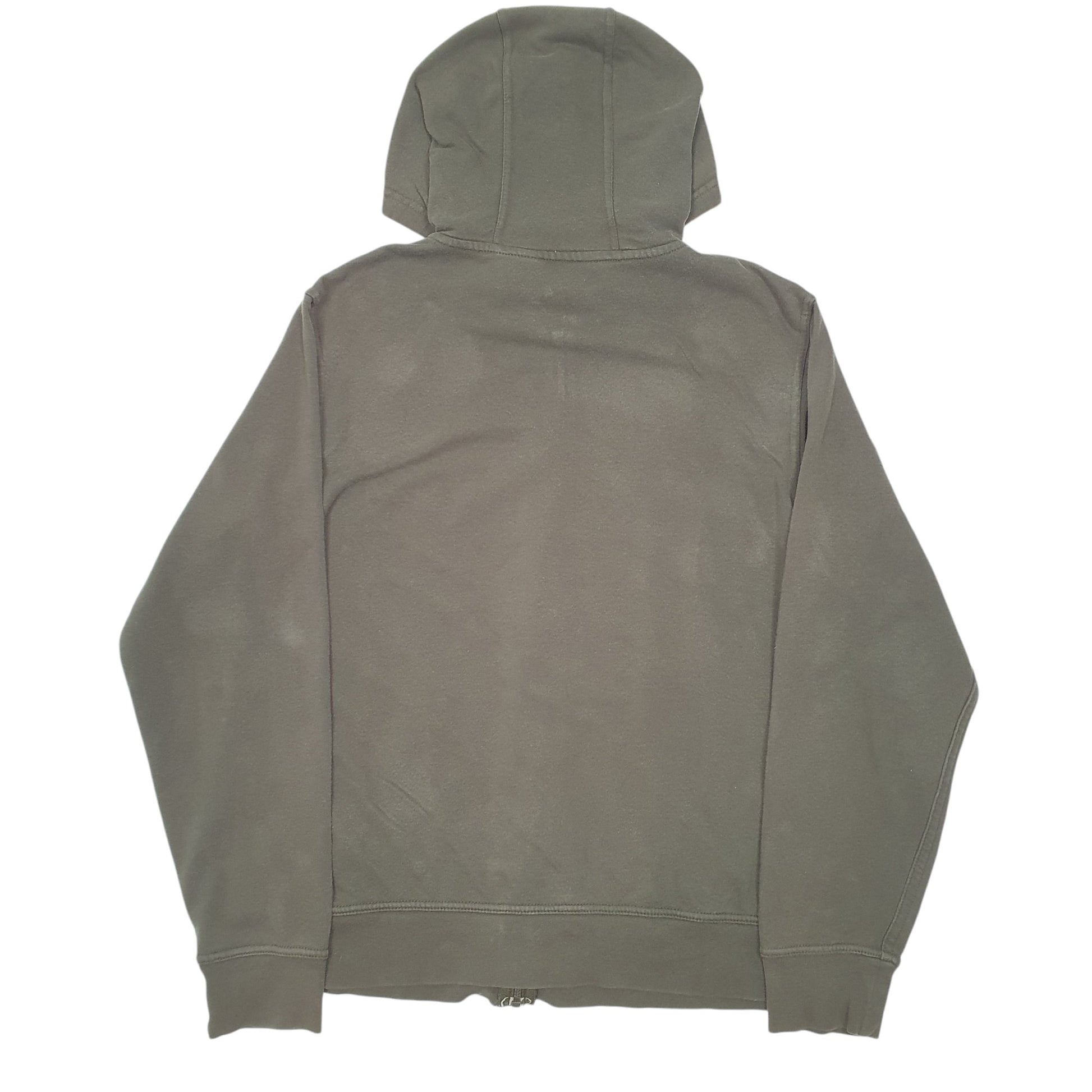 Mens Green The North Face Spellout Hoodie Full Zip Jumper