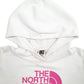 Womens White The North Face Spellout Hoodie Jumper