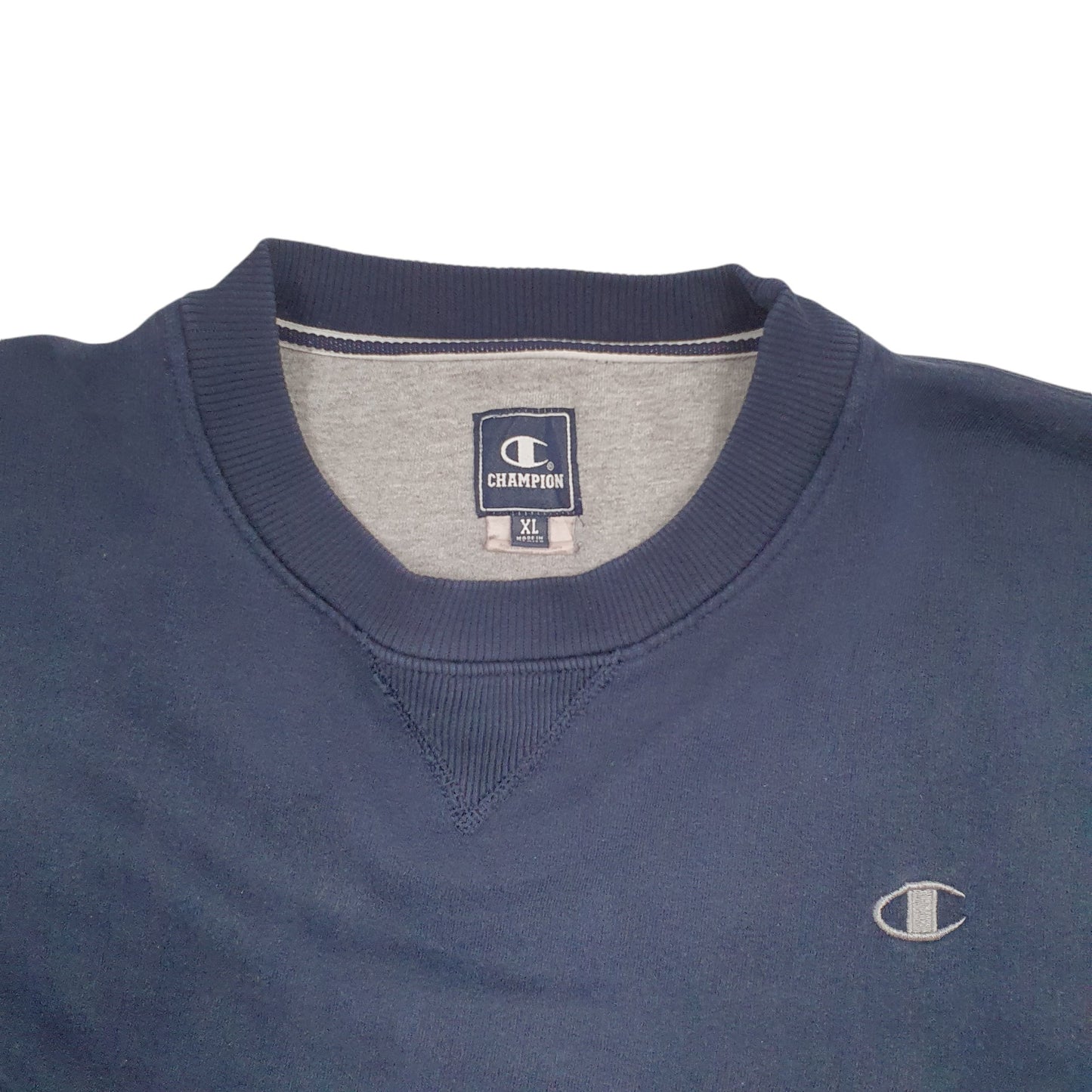 Mens Navy Champion  Crewneck Jumper