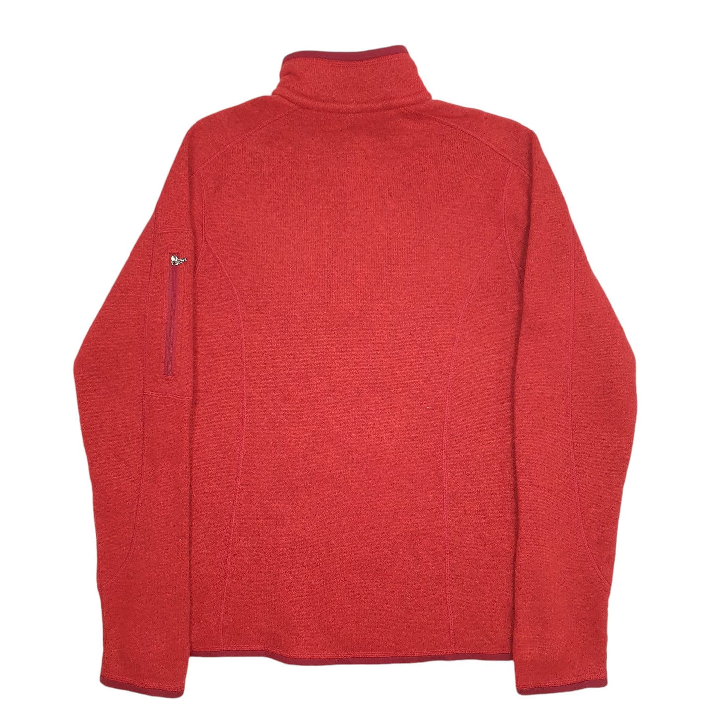 Womens Red Patagonia  Quarter Zip Jumper