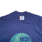 Mens Blue Hanes Single Stitch Vintage 90s Arts And Crafts Short Sleeve T Shirt