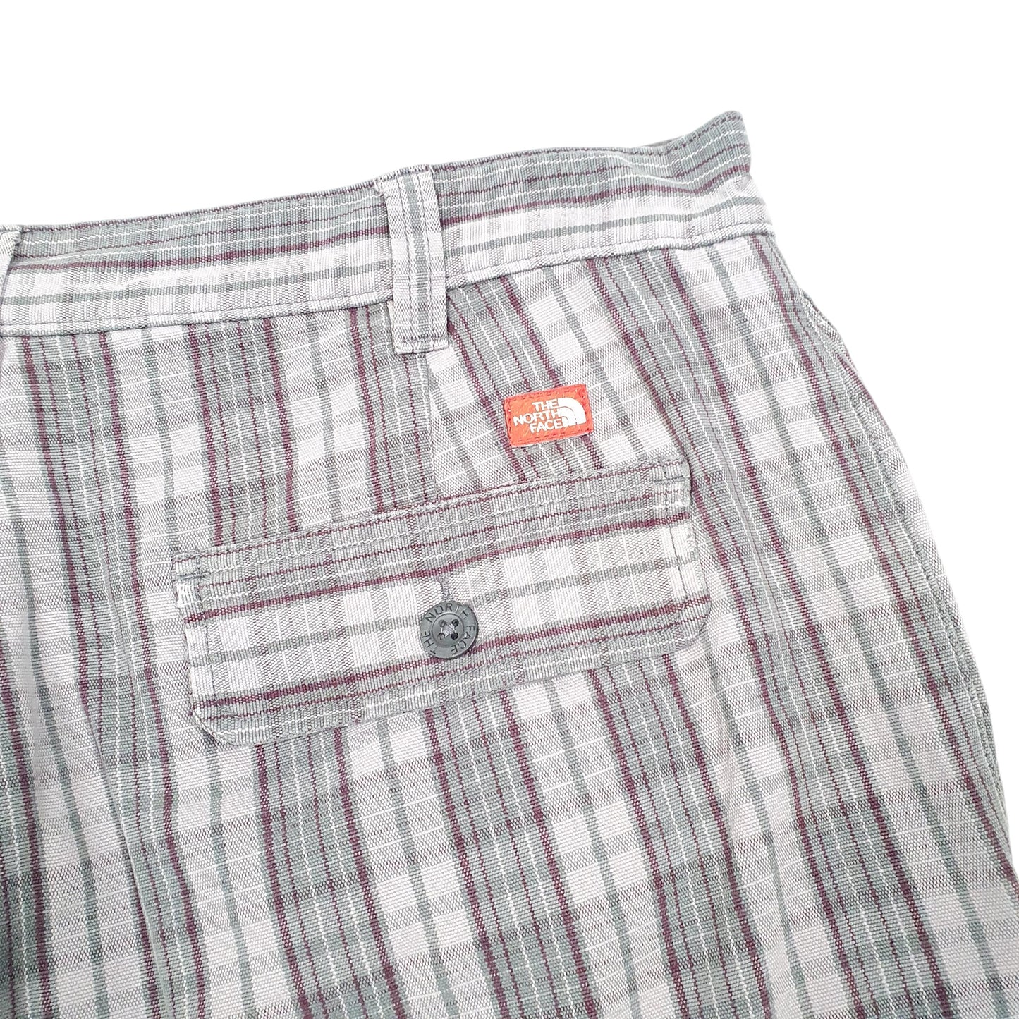 Mens Grey The North Face Check Tartan Chino Shorts
