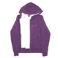 Womens Purple Tommy Hilfiger Hoodie Fleece Lined Spellout Full Zip Jumper