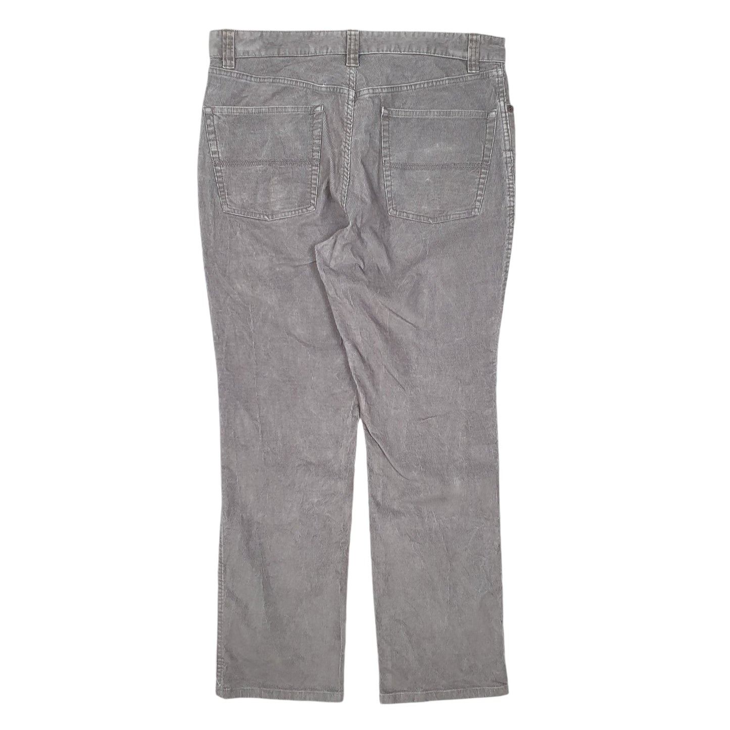 Mens Grey L.L.Bean Standard Cords Corduroy Trousers