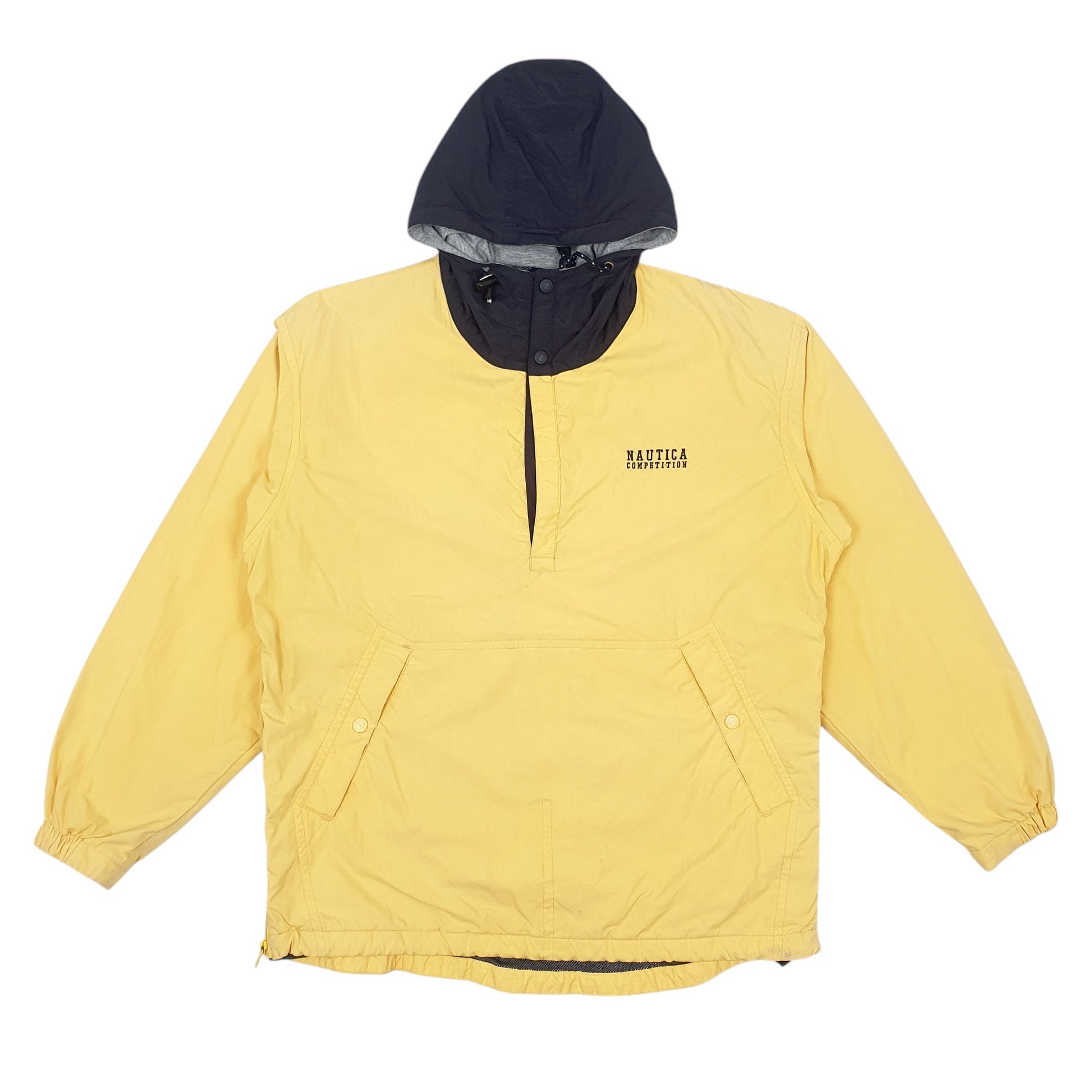 Mens Yellow Nautica Vintage Spellout  Coat