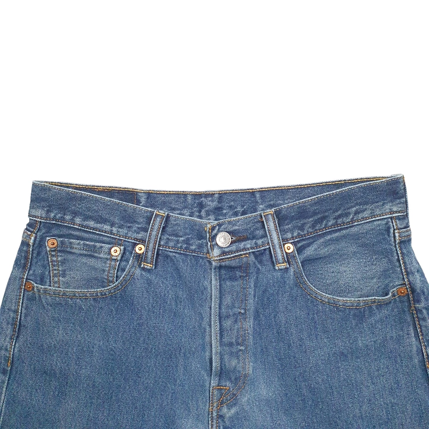 Womens Blue Levis 501 Denim Jorts Denim Shorts