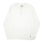 Mens Cream Levis Henley Thermal Under Layer Vintage 90s Long Sleeve T Shirt