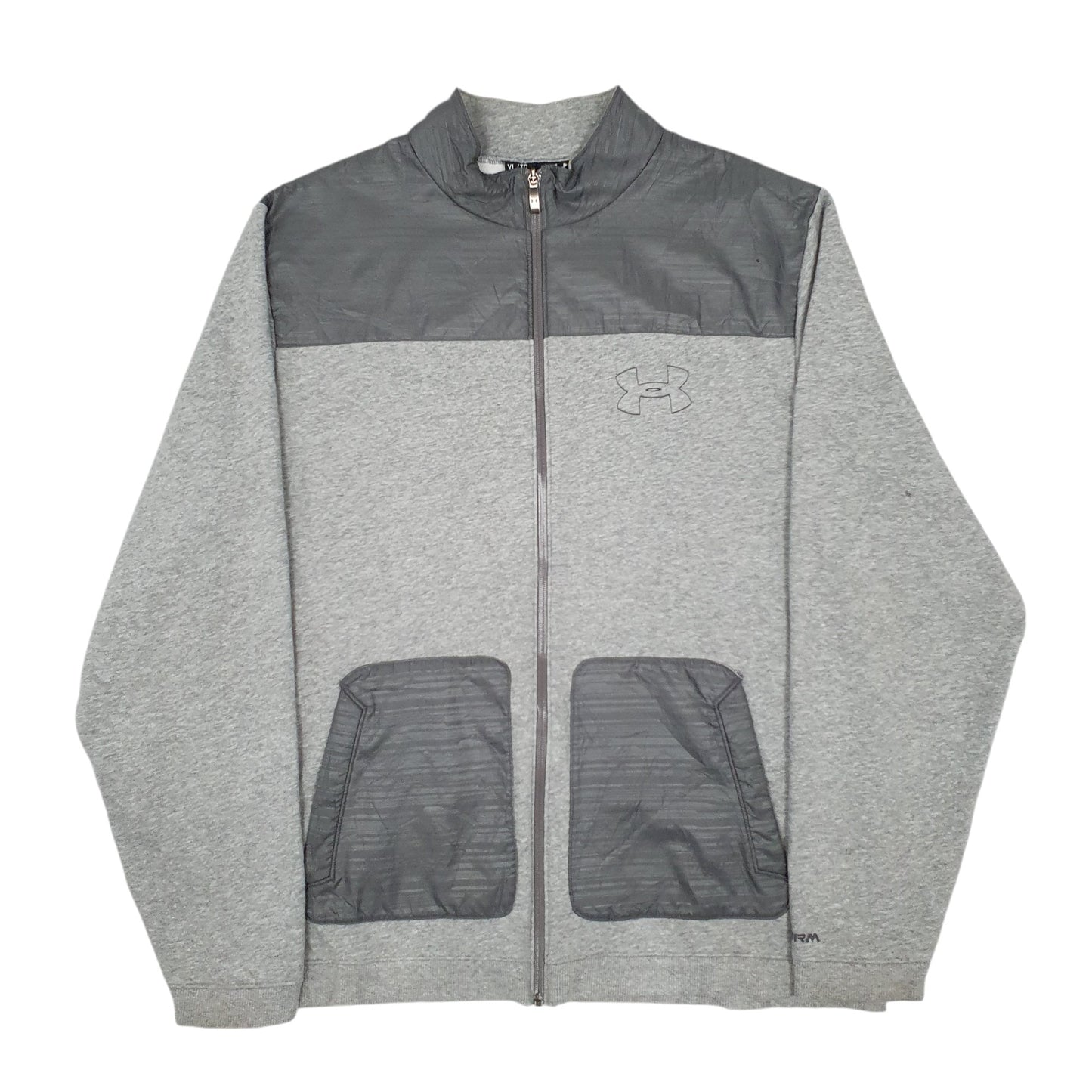 Mens Grey Under Armour  Full Zip Jumper