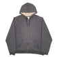 Mens Grey Levi's Fleece Lined Winter Full Zip Jumper