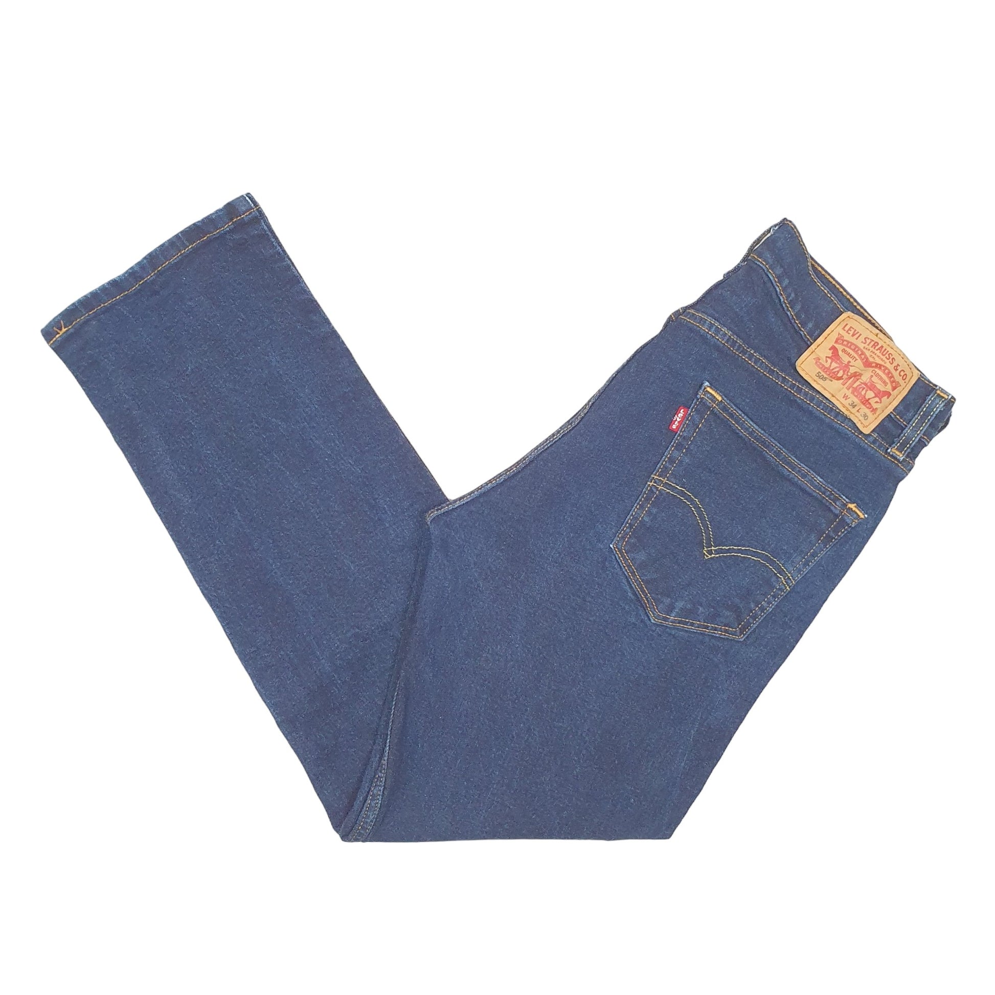 Mens Blue Levis Stretch 505 JeansW34 L30