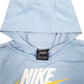 Womens Blue Nike Spellout Hoodie Jumper