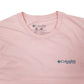 Mens Pink Columbia Sportswear PFG Fishing Short Sleeve T Shirt