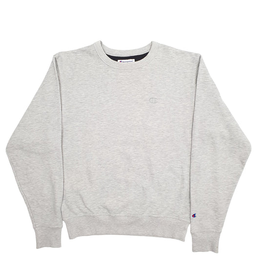 Mens Grey Champion  Crewneck Jumper