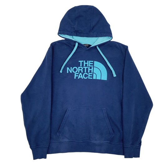 Mens Blue The North Face Spellout Hoodie Jumper