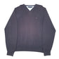 Mens Navy Tommy Hilfiger Knit V Neck Jumper