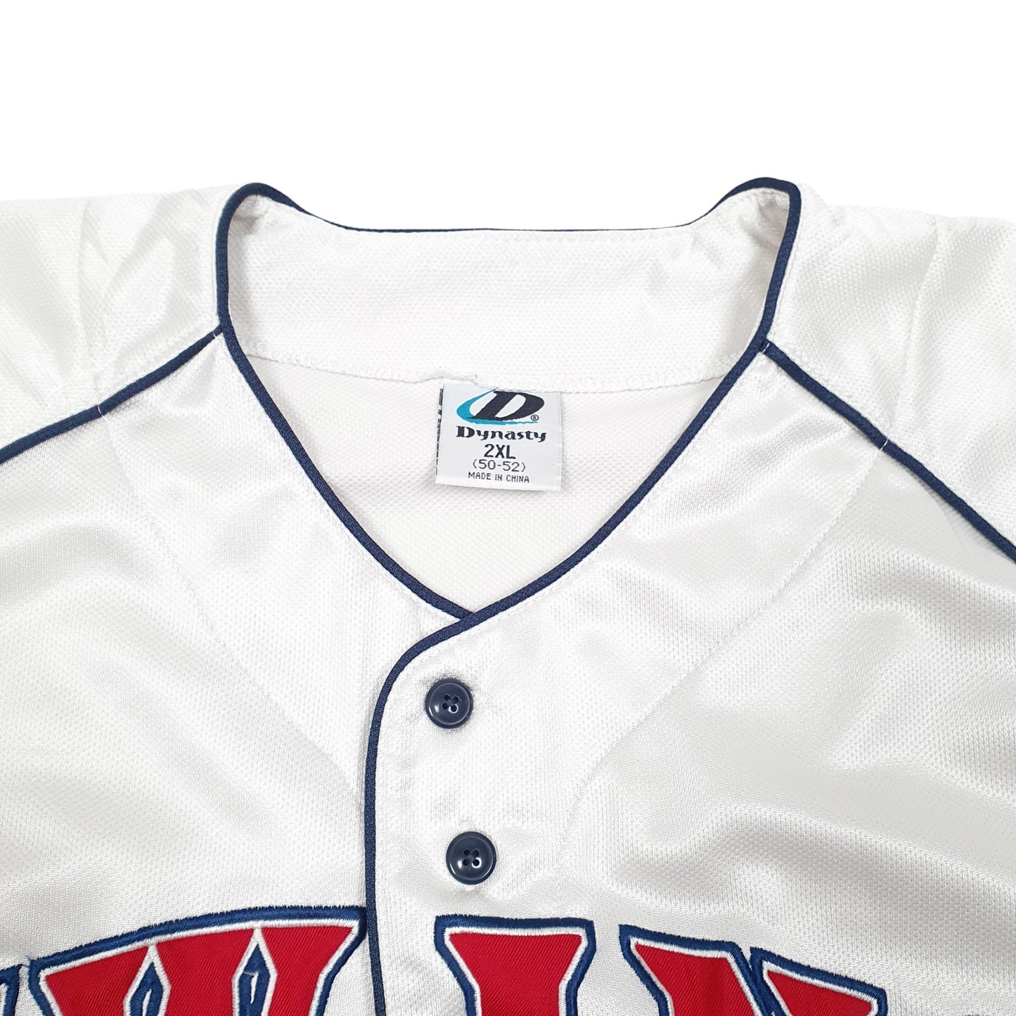 Mens White Dynasty MLB Baseball Jersey Minnesota Twins USA Short Sleeve T Shirt