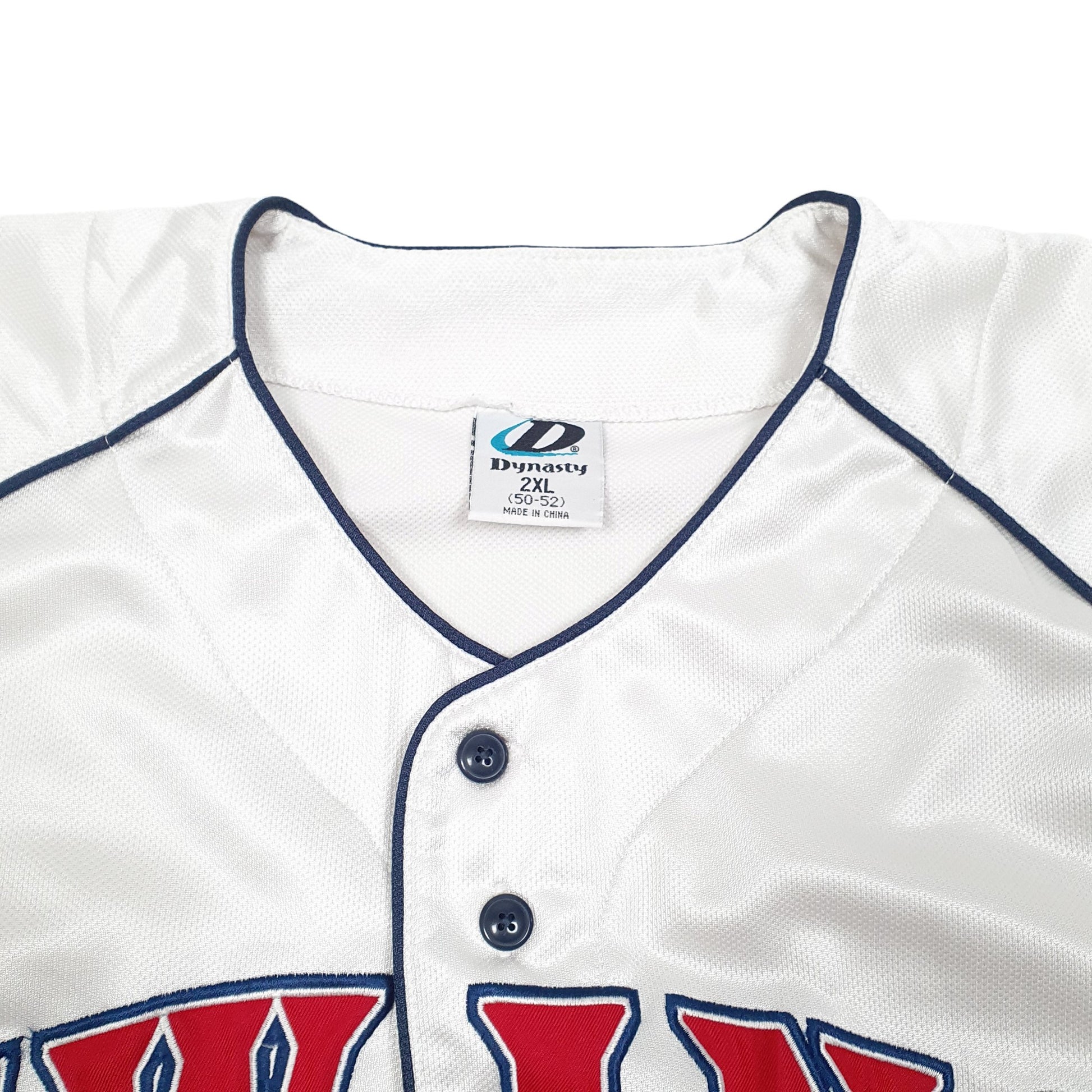 Mens White Dynasty MLB Baseball Jersey Minnesota Twins USA Short Sleeve T Shirt