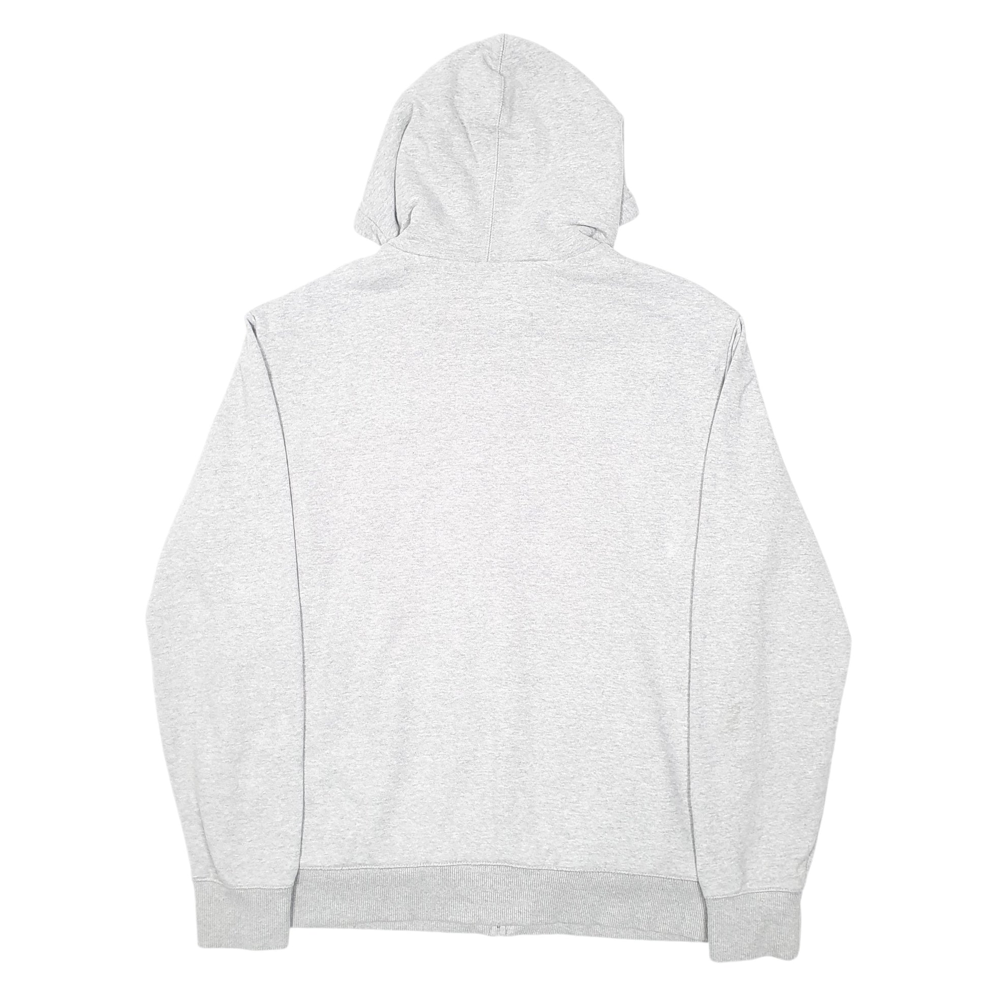 Mens Grey Fila Sherpa Fleece Lined Hoodie Full Zip Jumper